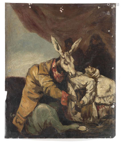 After Francisco José de Goya y Lucientes19th Century De qué mal morirà? unframed