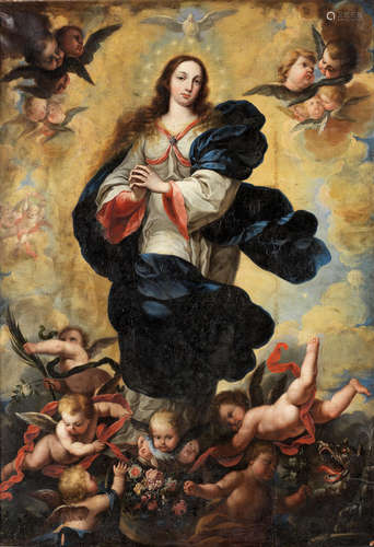 Circle of Acisclo Antonio Palomino de Castro y Velasco(Bujalance 1655-1726 Madrid) The Immaculate Conception