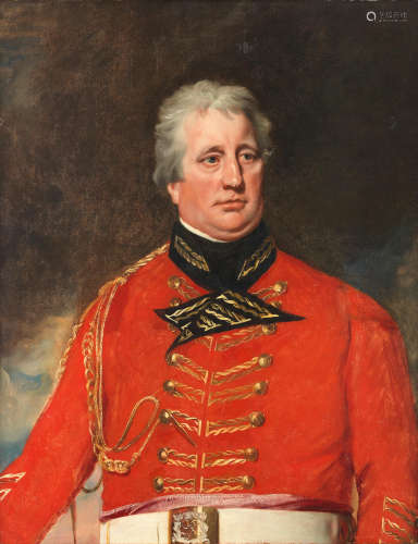 Attributed to Mather Brown(Boston 1761-1831 London) Portrait of Lieutenant-General Richard England, half-length, in military uniform
