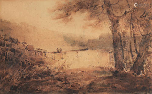 John Sell Cotman(Norwich 1782-1842 London) On the River Wye at Chepstow