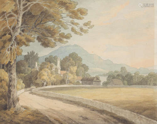 John White Abbott(Exeter 1763-circa 1851) The Kirk at Luss on Loch Lomond unframed