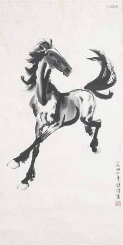 D'après Xu BEIHONG (1895 1953) \nCheval au galop \nE…