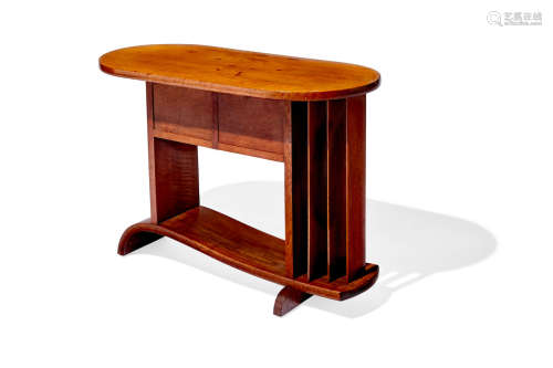 Occasional Table1929model no. 93, mahogany, stamped 'EUGENE PRINTZ A PARIS 1929 FOREIGN' and ink stamp 'FOREIGN'height 23in (58.5cm); width 33 1/4in (84.5cm); depth 15 1/2in (39cm)  Eugene Printz (1889-1948)
