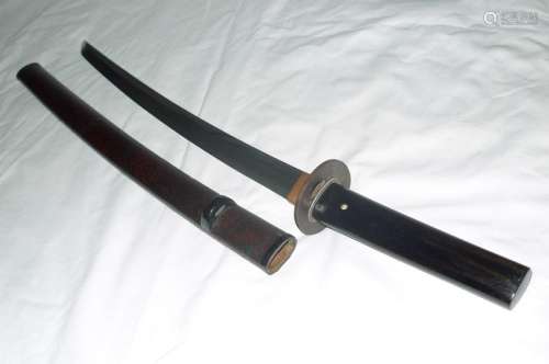 Antique Japanese Wakizashi Sword Signed Kanabo Sam