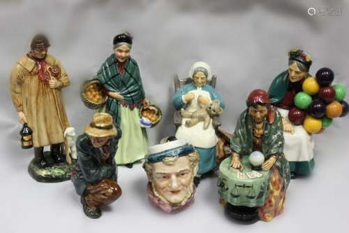 7 English Royal Dalter Figurines