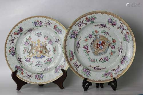 Two 19th.C Chinese Porcelain Plates