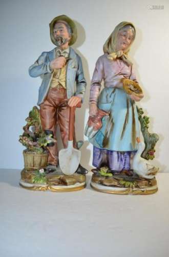 Pair of American Porcelain Figurines