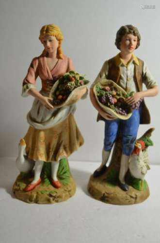 Pair of American Porcelain Figurines