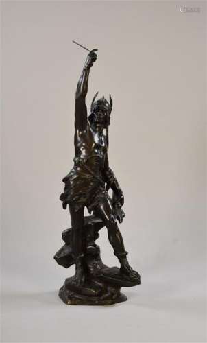 Édouard DROUOT (1859 1945) Vercingétorix Bronze à …