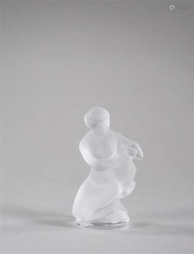 LALIQUE France Diane et le faon. Statuette en cris…