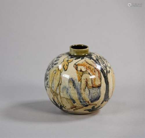 GUSTAVSBERGS Fabrique Petit vase boule en céramiqu…