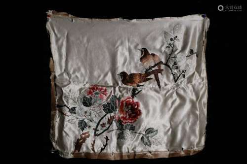 Republican Chinese Birds and Flowers Silk