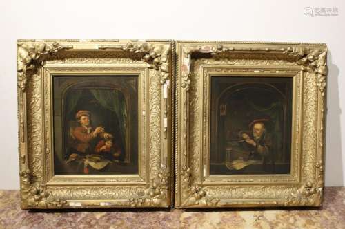 Two Oil on Copper, Early 19th.C