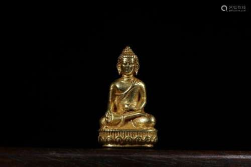 Chinese Tang Style Gold Buddha