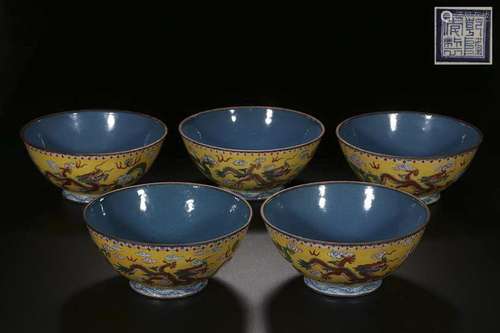 Republican Chinese Enamel Cloisonne Bowls,Mark