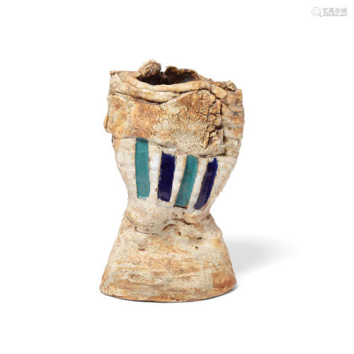 Vasecirca 1965partially glazed ceramic, incised 'ARNESON'height 12 1/4in (31cm); width 8in (20cm); depth 4in (10cm)  Robert Arneson (1930-1992)