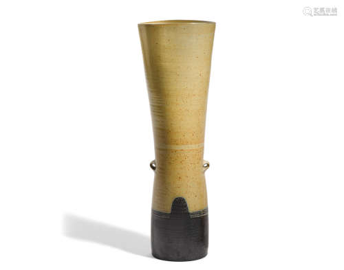 Two-Handled Vase1997glazed stoneware, incised 'STALEY 1997' and with artist's monogramheight 28 1/8in (71.5cm)  Chris Staley (Born 1954)