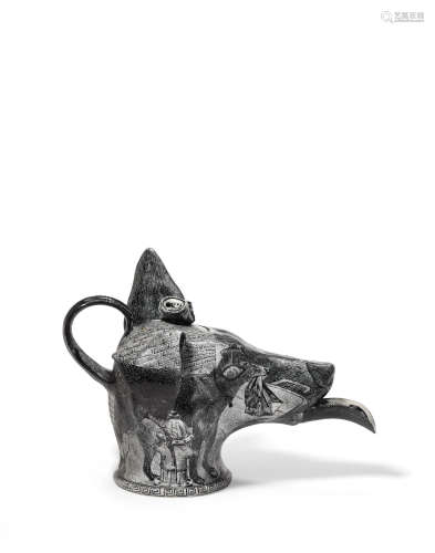 Untitled (Teapot)1999porcelain, incised 'Regan 1999'height 9 1/4in (23.5cm); width 13 1/4in (33.7cm); depth 7in (17.8cm)  David Regan (born 1964)