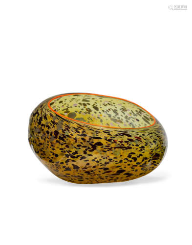 Macchia Bowl1993blown glass, incised 'Chihuly 93' on undersideheight 7 3/8in (18.7cm); length 12in (30.5cm); width 10in (25.4cm)  Dale Chihuly (born 1941)
