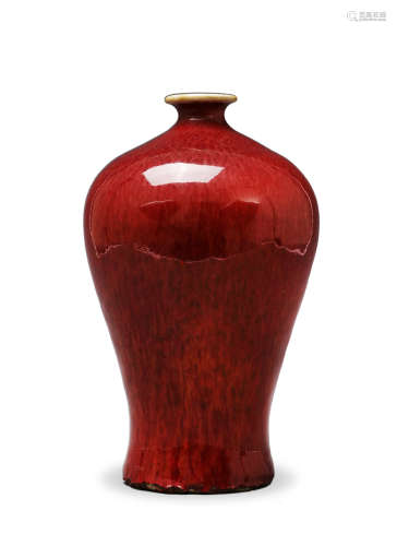 18世纪 钧红釉梅瓶