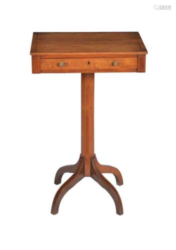 A padouk pedestal work table