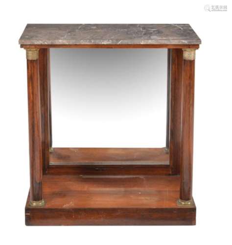 ϒ A Regency rosewood and ormolu mounted console table
