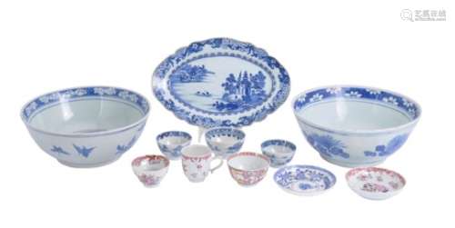 A group of Chinese export porcelain