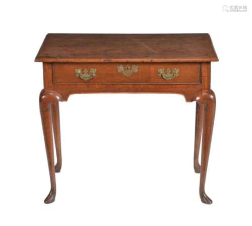 A George II oak rectangular side table