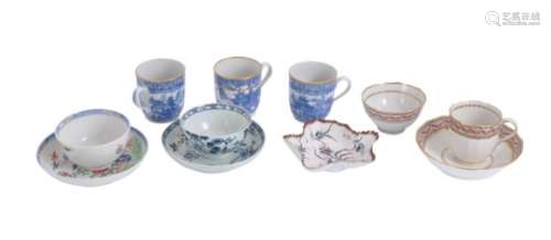 A selection of English eighteenth century porcelain