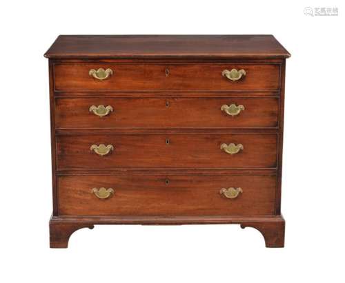 A George III mahogany chest of drawers