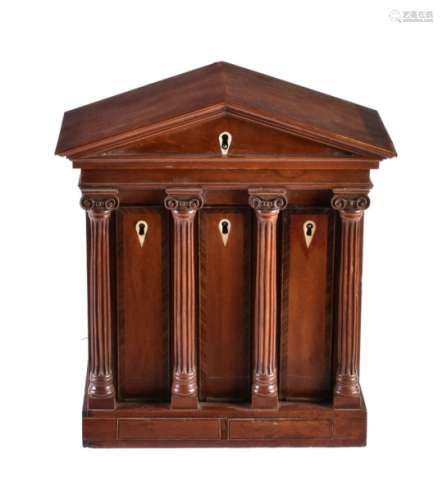 ϒ A mahogany and tulipwood banded collector’s cabinet