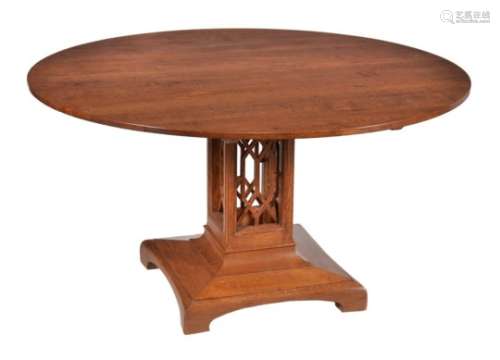 An oak centre table