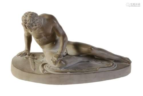 A coloured plaster model of the Capitoline Dying Gaul