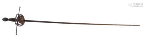 † A rapier, late 19th century, probably a stage prop