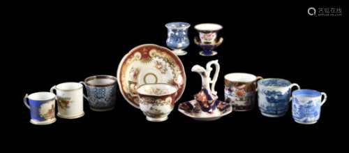 An assortment of mostly English porcelain