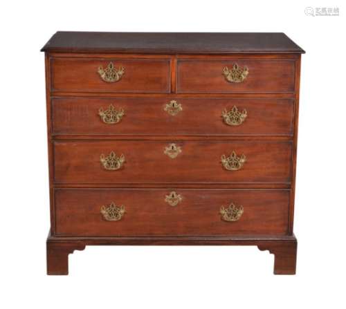 A George III mahogany chest of drawers