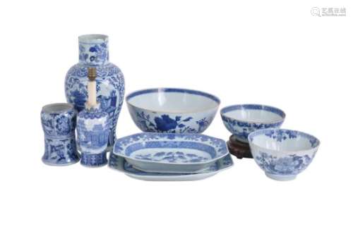 A Chinese blue and white deep bowl