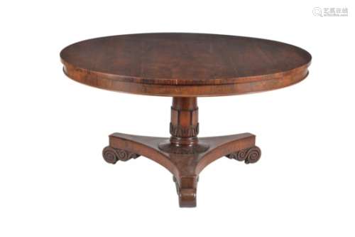 ϒ A William IV rosewood centre table