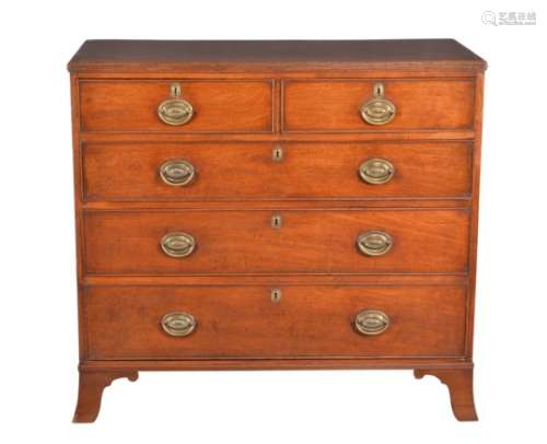 A George III mahogany chest of drawers