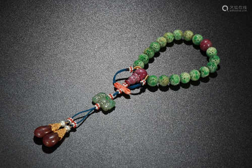 JADEITE 18 BEADS BRACELET