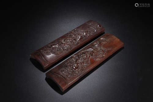 BAMBOO PAPER WEIGHT IN PAIR