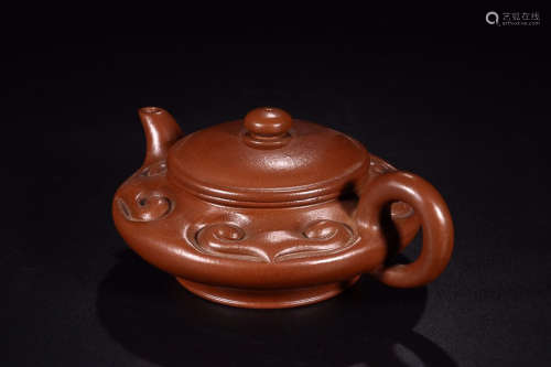 RUYI ZISHA TEAPOT WITH MARK