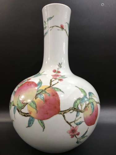 A Chinese Famille-Rose Porcelain Vase