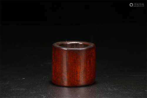 A Chinese Carved Bamboo Ring