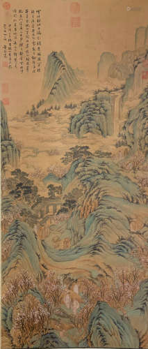 A Chinese Scroll Painting, Dong Bangda Mark