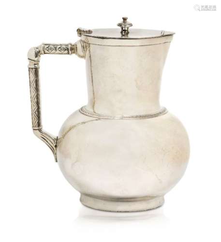 Christopher Dresser (1834-1904), an electroplated claret jug, model number 16587, made by