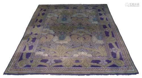 Charles Francis Annesley Voysey (1857-1941), a 'Donnemara' Hand-Knotted Donegal Wool Carpet c.