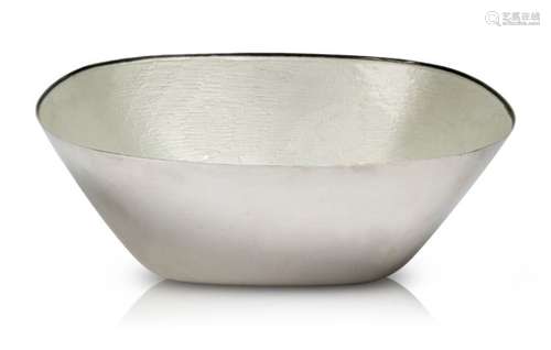 J.Tostrup (Norwegian), a silver and enamelled bowl Mid 20th century, marked Sterling, J.Tostrup,