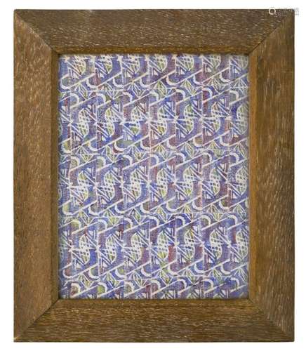 Attributed to D Surth, a printed Fabric design Dated in pen on reverse 1936 and inscribed 'D. Surth'