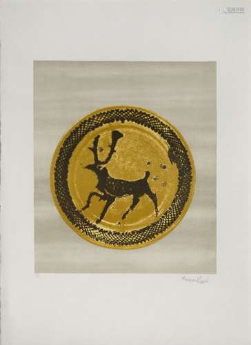 Bernard Leach (1887-1979), a limited edition lithograph c. 1973/4, signed and numbered 27/200 A